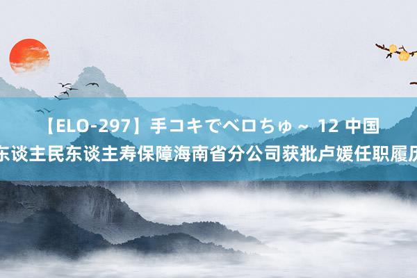 【ELO-297】手コキでベロちゅ～ 12 中国东谈主民东谈主寿保障海南省分公司获批卢媛任职履历