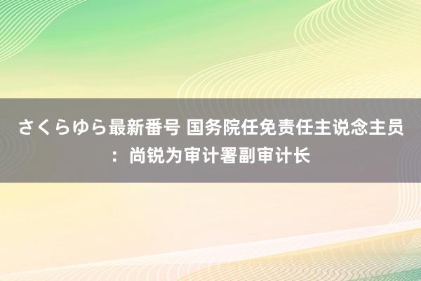 さくらゆら最新番号 国务院任免责任主说念主员：尚锐为审计署副审计长