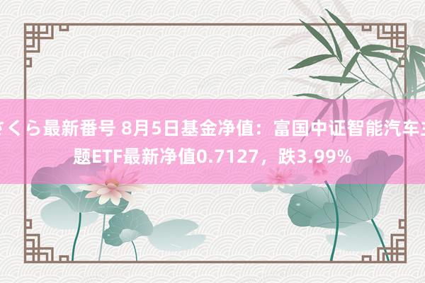 さくら最新番号 8月5日基金净值：富国中证智能汽车主题ETF最新净值0.7127，跌3.99%