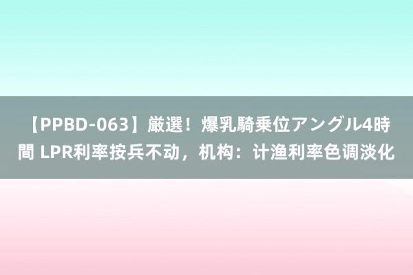 【PPBD-063】厳選！爆乳騎乗位アングル4時間 LPR利率按兵不动，机构：计渔利率色调淡化