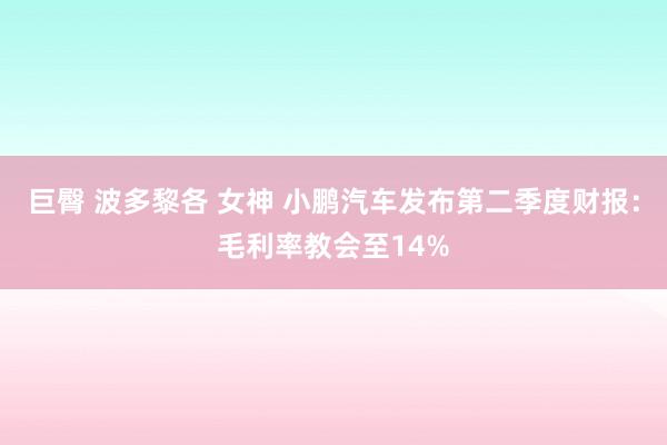 巨臀 波多黎各 女神 小鹏汽车发布第二季度财报：毛利率教会至14%