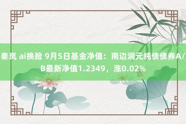 秦岚 ai换脸 9月5日基金净值：南边润元纯债债券A/B最新净值1.2349，涨0.02%